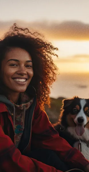 A woman on a coastal road trip, representing our belief that travel retail is part of the entire travel journey. Hero image for our 'seamless retail in travel' expertise.